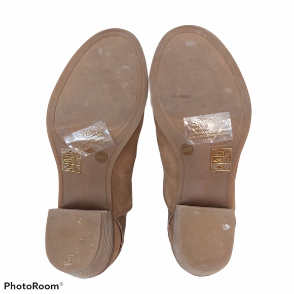 Lucky Brand Banu Peep Toe Buckle Ankle Bootie 6.5 - Picture 7 of 10